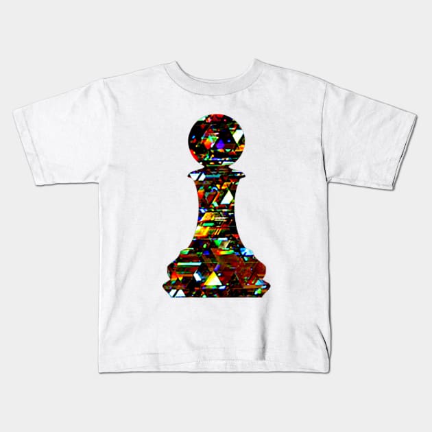 Chess Piece - The Pion 3 Kids T-Shirt by The Black Panther